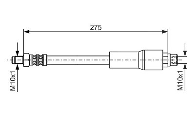 Bosch Bremsschlauch [Hersteller-Nr. 1987476649] für Alpina, BMW von Bosch