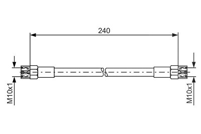 Bosch Bremsschlauch [Hersteller-Nr. 1987476224] für Audi, Mercedes-Benz, Volvo, VW von Bosch