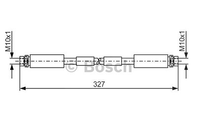 Bosch Bremsschlauch [Hersteller-Nr. 1987476856] für Audi, VW von Bosch