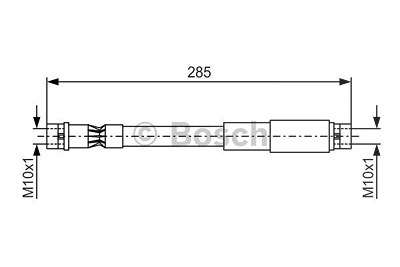 Bosch Bremsschlauch [Hersteller-Nr. 1987476406] für Audi von Bosch