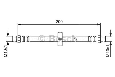 Bosch Bremsschlauch [Hersteller-Nr. 1987476219] für Audi, VW von Bosch