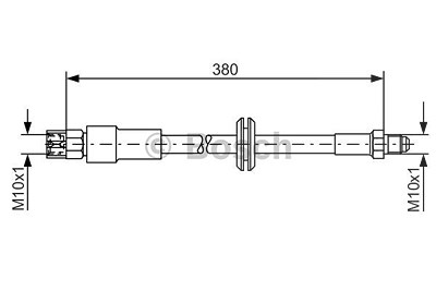 Bosch Bremsschlauch [Hersteller-Nr. 1987476140] für Audi von Bosch