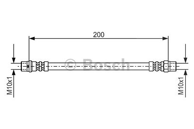 Bosch Bremsschlauch [Hersteller-Nr. 1987476403] für BMW von Bosch