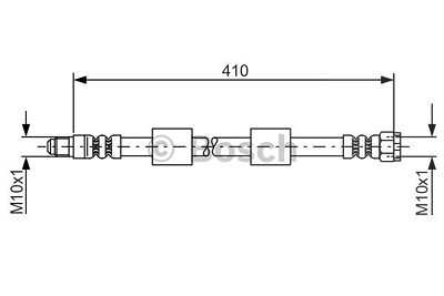 Bosch Bremsschlauch [Hersteller-Nr. 1987476650] für BMW von Bosch