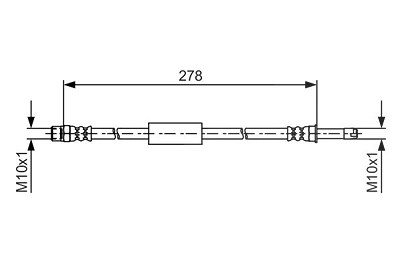 Bosch Bremsschlauch [Hersteller-Nr. 1987481617] für BMW von Bosch