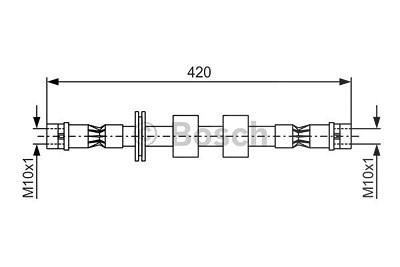 Bosch Bremsschlauch [Hersteller-Nr. 1987476414] für BMW von Bosch