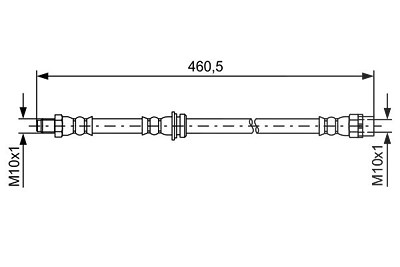 Bosch Bremsschlauch [Hersteller-Nr. 1987481598] für BMW von Bosch