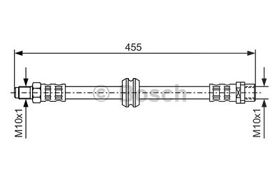 Bosch Bremsschlauch [Hersteller-Nr. 1987476444] für BMW von Bosch