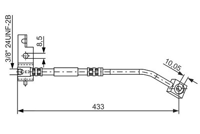 Bosch Bremsschlauch [Hersteller-Nr. 1987476103] für Chrysler, Dodge von Bosch