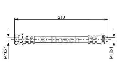 Bosch Bremsschlauch [Hersteller-Nr. 1987476913] für Citroën, Ds, Peugeot von Bosch