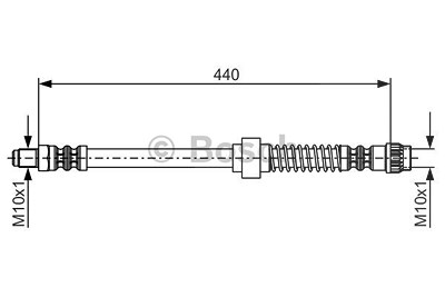 Bosch Bremsschlauch [Hersteller-Nr. 1987476651] für Citroën, Peugeot von Bosch