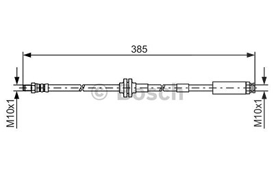 Bosch Bremsschlauch [Hersteller-Nr. 1987481418] für Abarth, Fiat, Ford von Bosch