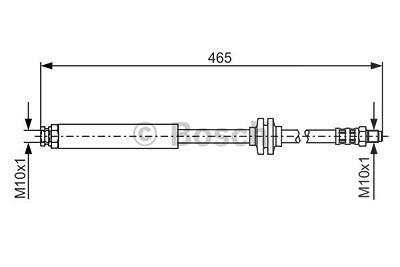 Bosch Bremsschlauch [Hersteller-Nr. 1987476079] für Fiat von Bosch