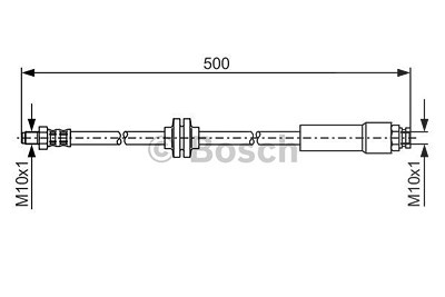 Bosch Bremsschlauch [Hersteller-Nr. 1987481172] für Fiat von Bosch