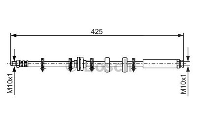 Bosch Bremsschlauch [Hersteller-Nr. 1987476636] für Fiat von Bosch