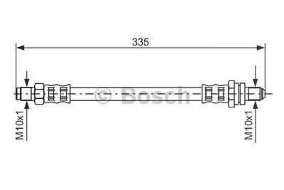 Bosch Bremsschlauch [Hersteller-Nr. 1987476600] für Ford von Bosch