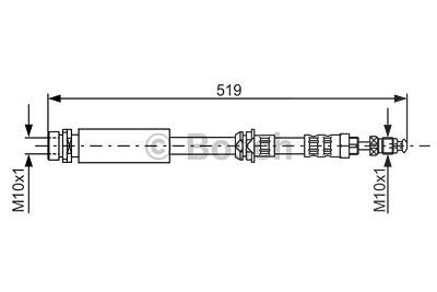 Bosch Bremsschlauch [Hersteller-Nr. 1987476993] für Ford, Mazda von Bosch