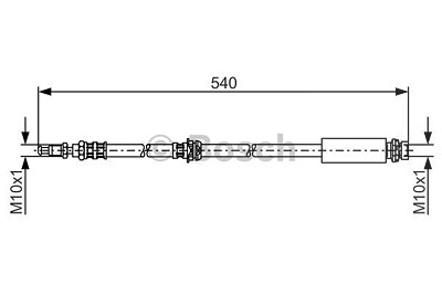 Bosch Bremsschlauch [Hersteller-Nr. 1987476057] für Ford von Bosch