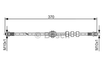 Bosch Bremsschlauch [Hersteller-Nr. 1987476886] für Ford von Bosch