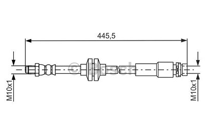 Bosch Bremsschlauch [Hersteller-Nr. 1987481668] für Ford von Bosch