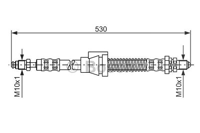 Bosch Bremsschlauch [Hersteller-Nr. 1987476605] für Ford von Bosch