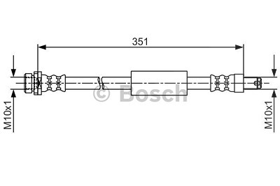 Bosch Bremsschlauch [Hersteller-Nr. 1987481705] für Ford von Bosch