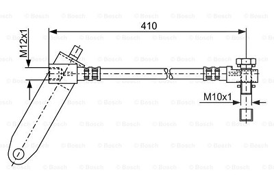 Bosch Bremsschlauch [Hersteller-Nr. 1987481047] für Ford von Bosch