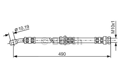 Bosch Bremsschlauch [Hersteller-Nr. 1987476076] für Hyundai, Toyota von Bosch