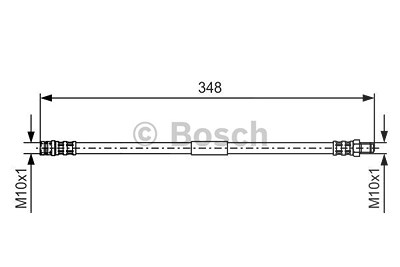 Bosch Bremsschlauch [Hersteller-Nr. 1987476080] für Mercedes-Benz von Bosch