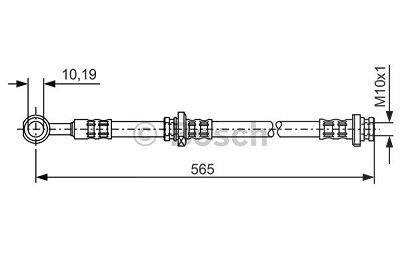 Bosch Bremsschlauch [Hersteller-Nr. 1987476133] für Nissan von Bosch