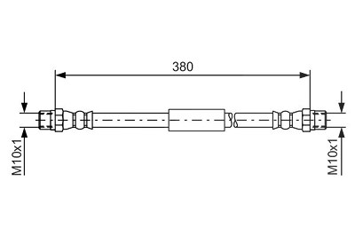 Bosch Bremsschlauch [Hersteller-Nr. 1987476138] für VW von Bosch