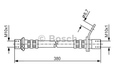 Bosch Bremsschlauch [Hersteller-Nr. 1987476163] für Toyota von Bosch