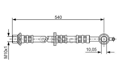 Bosch Bremsschlauch [Hersteller-Nr. 1987476837] für Toyota von Bosch