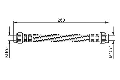 Bosch Bremsschlauch [Hersteller-Nr. 1987476869] für Citroën von Bosch