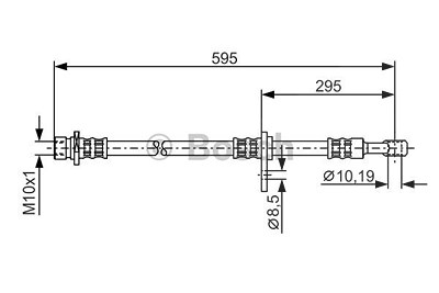 Bosch Bremsschlauch [Hersteller-Nr. 1987481044] für Honda von Bosch