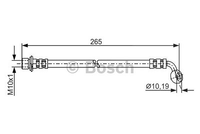 Bosch Bremsschlauch [Hersteller-Nr. 1987481127] für Lexus, Toyota von Bosch