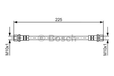 Bosch Bremsschlauch [Hersteller-Nr. 1987481411] für Toyota von Bosch