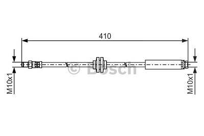 Bosch Bremsschlauch [Hersteller-Nr. 1987481492] für Ford von Bosch