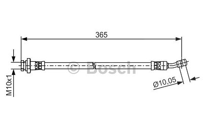 Bosch Bremsschlauch [Hersteller-Nr. 1987481499] für Hyundai, Kia von Bosch