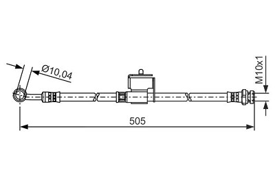 Bosch Bremsschlauch [Hersteller-Nr. 1987481505] für Hyundai, Kia von Bosch