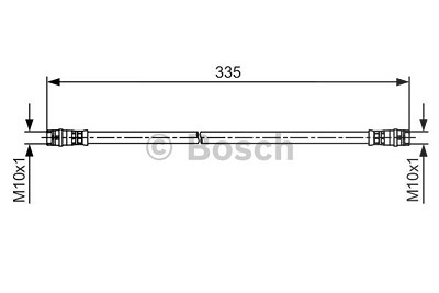 Bosch Bremsschlauch [Hersteller-Nr. 1987481517] für VW von Bosch