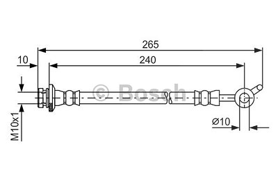 Bosch Bremsschlauch [Hersteller-Nr. 1987481570] für Nissan, Renault von Bosch