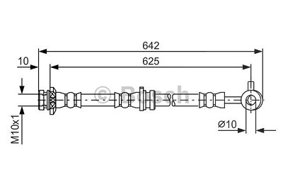 Bosch Bremsschlauch [Hersteller-Nr. 1987481573] für Nissan, Renault von Bosch