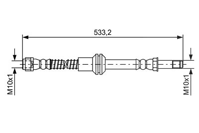 Bosch Bremsschlauch [Hersteller-Nr. 1987481609] für Mercedes-Benz von Bosch