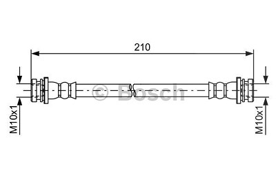 Bosch Bremsschlauch [Hersteller-Nr. 1987481628] für Nissan, Renault von Bosch