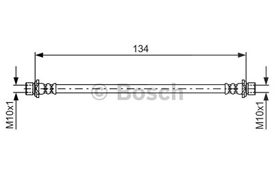 Bosch Bremsschlauch [Hersteller-Nr. 1987481637] für Toyota von Bosch