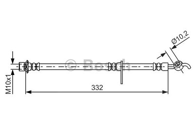 Bosch Bremsschlauch [Hersteller-Nr. 1987481654] für Toyota von Bosch