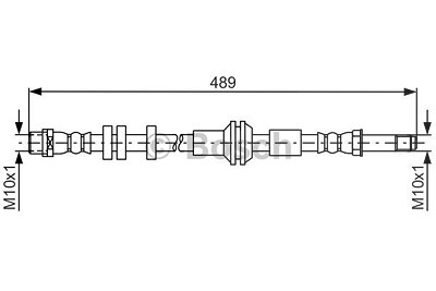 Bosch Bremsschlauch [Hersteller-Nr. 1987481691] für Audi von Bosch