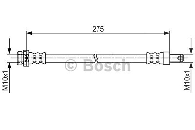 Bosch Bremsschlauch [Hersteller-Nr. 1987481704] für Ford von Bosch