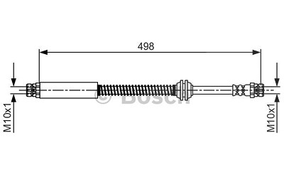 Bosch Bremsschlauch [Hersteller-Nr. 1987481711] für VW von Bosch